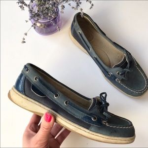 Sperry Top Sider Boatshoes Angelfish Blue Size 6.5